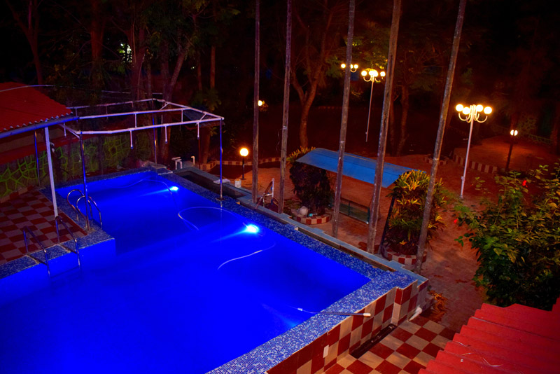 Blue Roof Hill Top Villa Night View