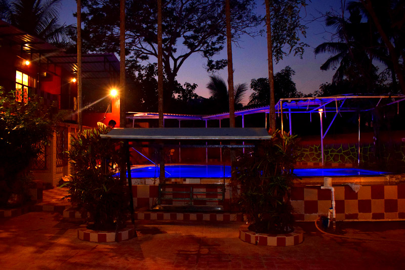 Blue Roof Hill Top Villa Night View